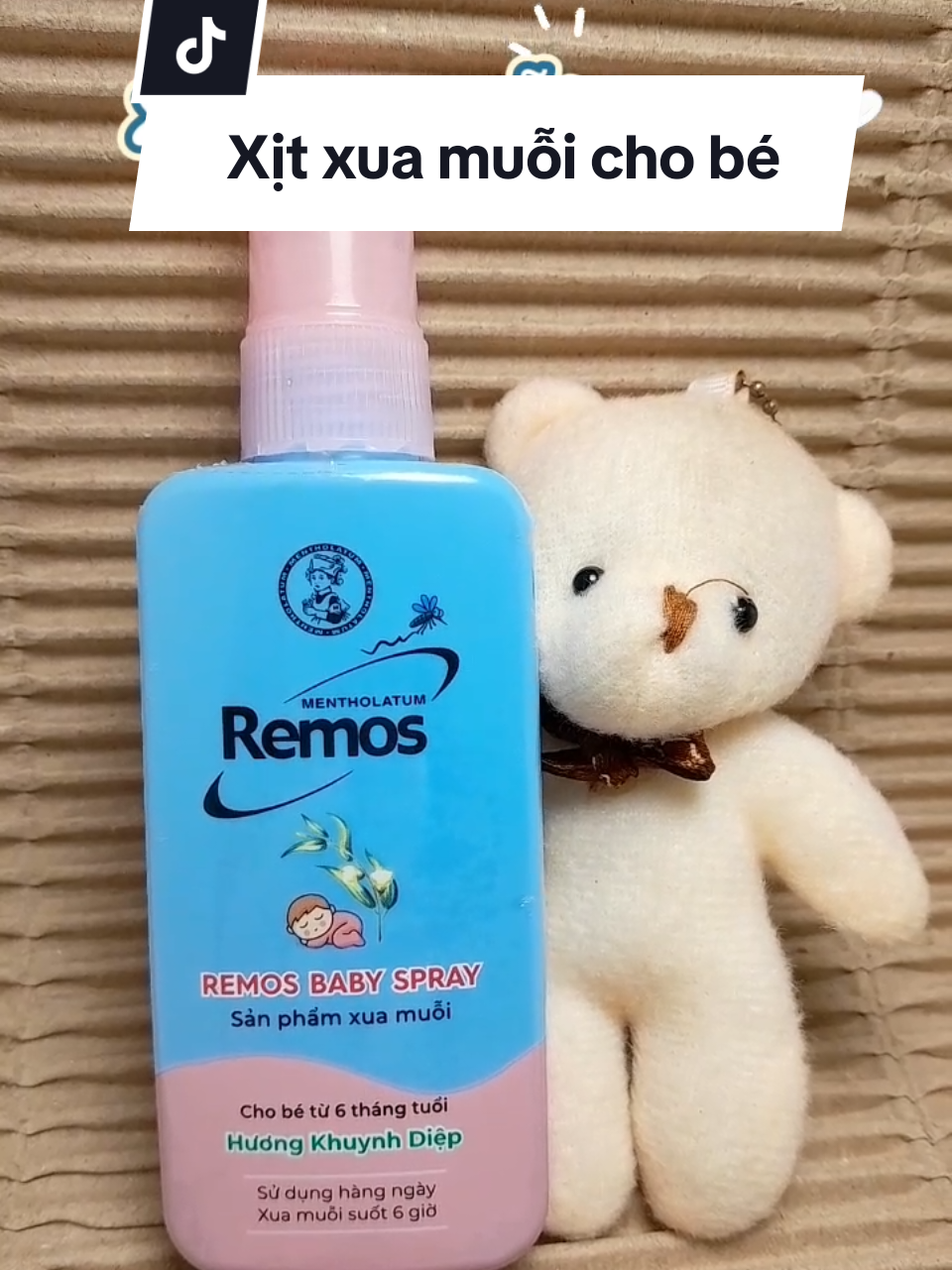 Xịt xua muỗi cho bé Remos hương khuynh diệp, dùng cho bé từ 6 tháng và người lớn. #xuhuongtiktok #bongriviu9 #remos #xitxuamuoi #xitchongmuoi 