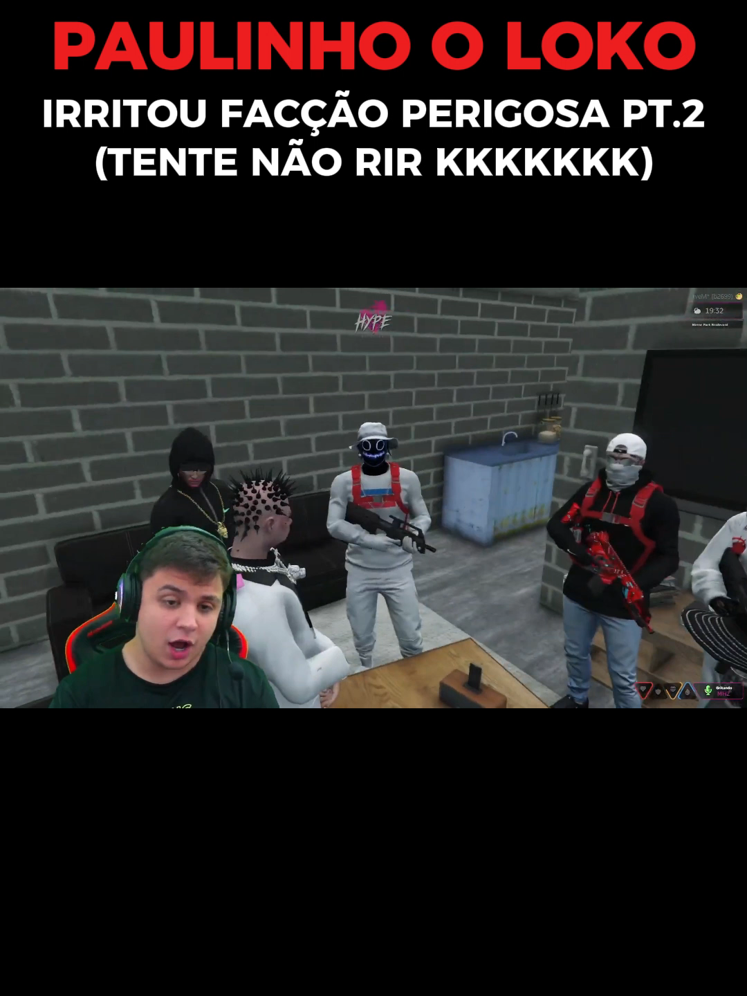 Parte 2 | 🤣 PAULINHO IRRITOU FACÇÃO PERIGOSA 🤣 #gtarp #gta #gtav #viral #gaming #foryoupage #fyp #paulinholoko #fy #gta5online