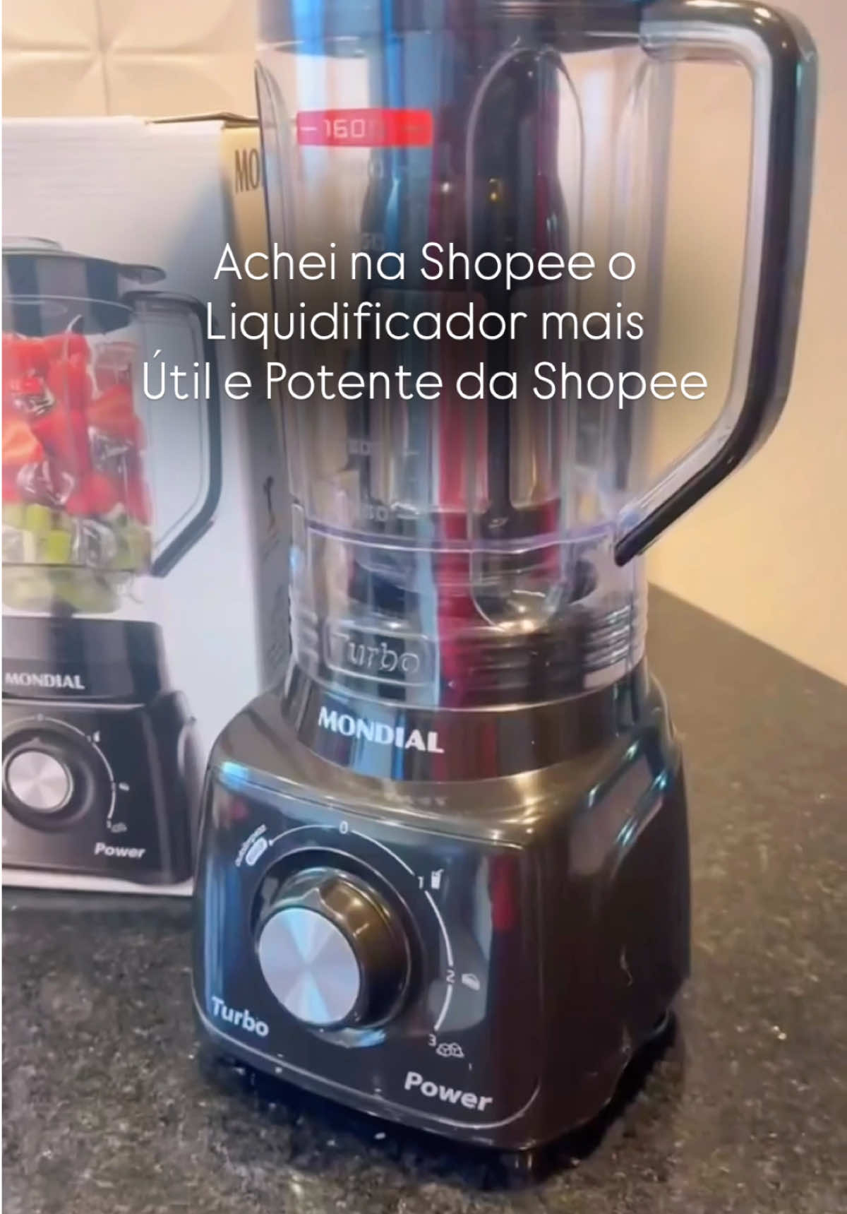 Potência e desempenho que transformam sua cozinha! ⚡🥤 O Liquidificador Turbo Mondial garante resultados rápidos e perfeitos, ideal para sucos, vitaminas, molhos e receitas do dia a dia. Cozinhe com mais eficiência e praticidade — garanta o seu agora! 💕 #shopee #comprasnashopee #fypシ #viral #liquidificadormondial 