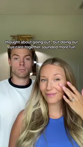 staying in and doing eye care >> #eyecare #eyehealth #eyehealthtips #couples 