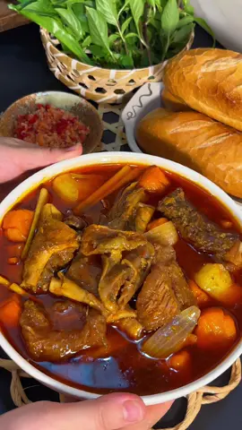 Nấu bò kho tại nhà siêu ngon với một bước đơn giản#xuhuong #sotbokho #bokho#hixot #@bepnhangan94@