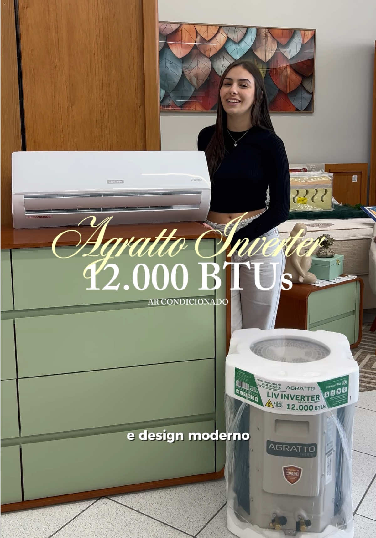 Verão chegando… Confira o ar condicionado Agratto! 💨 #arcondicionado #eletrodomesticos #casa #fyp 
