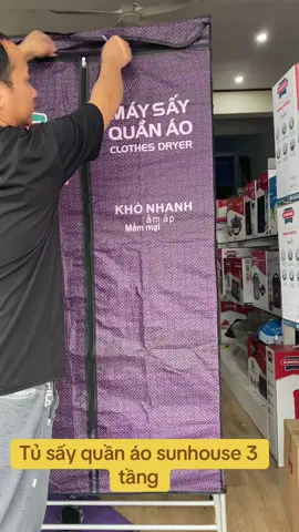 Tủ sấy quần áo sunhouse 3 tầng #tusaysunhouse #tusayquanaoto