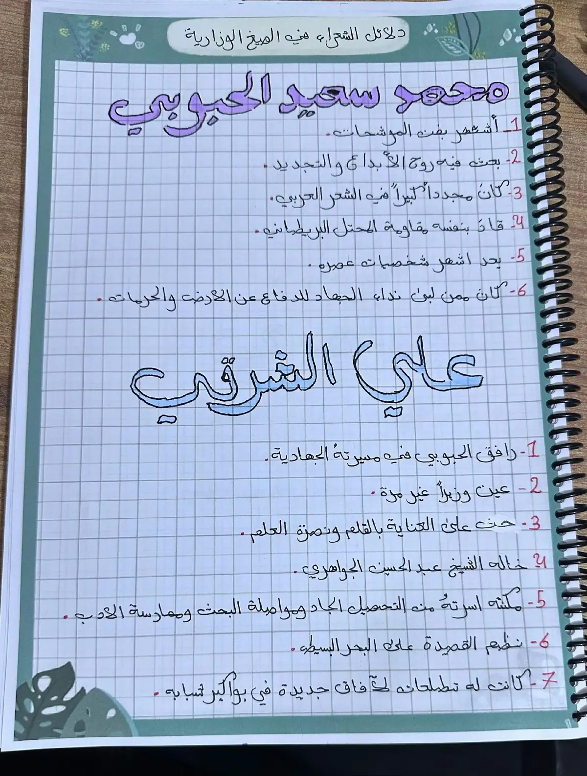 #عربي #السادس_الاعدادي #اللهم_صلي_على_نبينا_محمد #الادب_العربي #سادسيون_يقين 