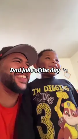HE ALMOST GOT IT! He’s getting good 😂💙 #dadjoke #dadhumor 