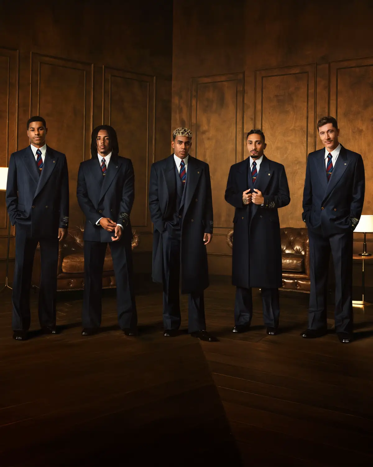 Where legacy meets innovation.  @AMIRI forces with FC Barcelona as official Formalwear Partner. A celebration of craftsmanship, culture, and confidence, designed for the athletes who define excellence. A partnership born from shared artistry. #BarçaxAMIRI 🤝 