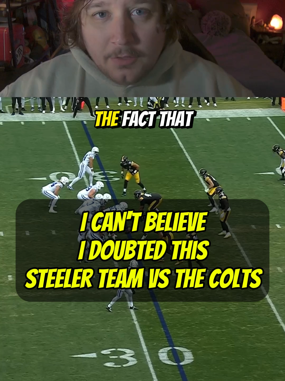 #Steelers fans, how are we feeling after that Victory over the Colts? This was a classic Steelers and Mike Tomlin week to win, and I can't believe I doubted. I should have known at this point that the Steelers were going to win.