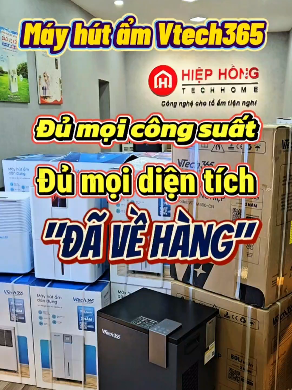 Máy hút ẩm Vtech365 đủ mọi công suất, đủ mọi diện tích đã về Hiệp Hồng Techhome.  #reviewdogiadung #hiephongtechhome #mayhutamvtech365 #mayhutamgiadinh #mayhutam  