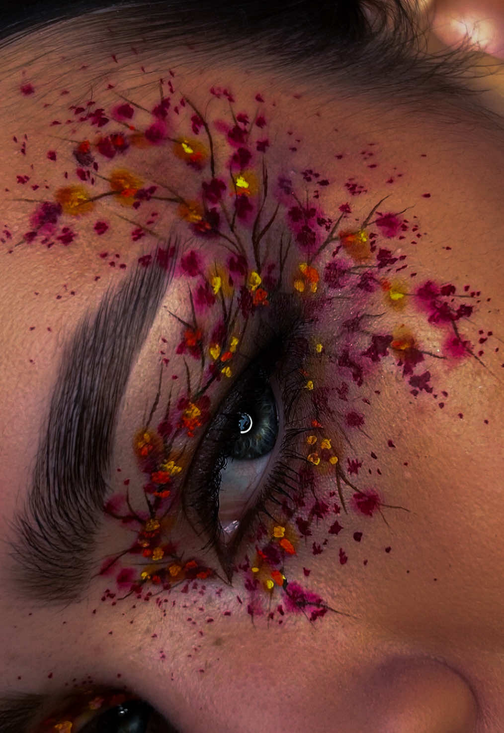 🍂🍁🍂🍁🍂 #fantasymakeup #art #artist #creativemakeup #fyp 