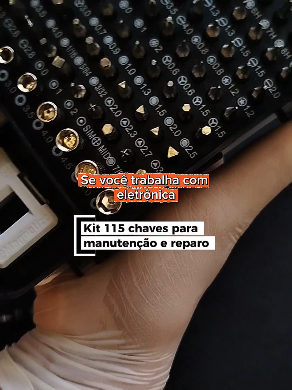 Kit com 115 peças para manutenção e reparo de eletrônicos. kit chave de fenda de precisão.  #manutecao #retifica #concerto 