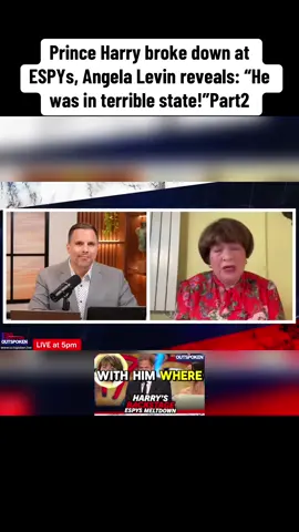 Prince Harry broke down at ESPYs, Angela Levin reveals: “He was in terrible state!”Part2#dr #fyp #breakingnews #news #media 