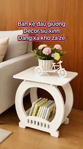 Bàn mini decor siu xinh #thinhhanh #xuhuong #giadungtienich #bandecor #kedo 