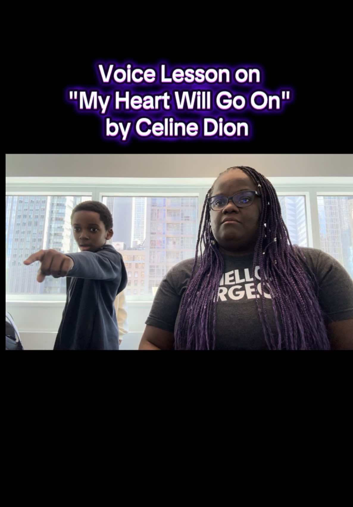 @Celine Dion is not a artist to be played with! she has some hard songs. When working with kids, sometimes they get discouraged if they don't get something right away. Breaking bad habits doesn't happen overnight.  But I stay patient with my kids.  I've been using the term #LockIn to help get them back on track. Some of my college students taught me that term 😂😂 we are going to get this duet down pact! #CelineDion #myheartwillgoon #kidsoftiktok #musicaltheatre 
