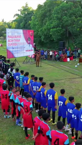 Bupati Alfarlaky Buka turnamen bola piala Bupati Cup Aceh Timur Tingkat Pelajar SMP