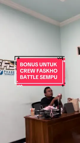 Sedikit bonus untuk memotivasi team. Sing penting rukun ojo udur2an yo cah  @Anggik_ @Adi koko @Bella Nada @faskho sengox @EDO M  #faskhosengoxblitar #faskho 