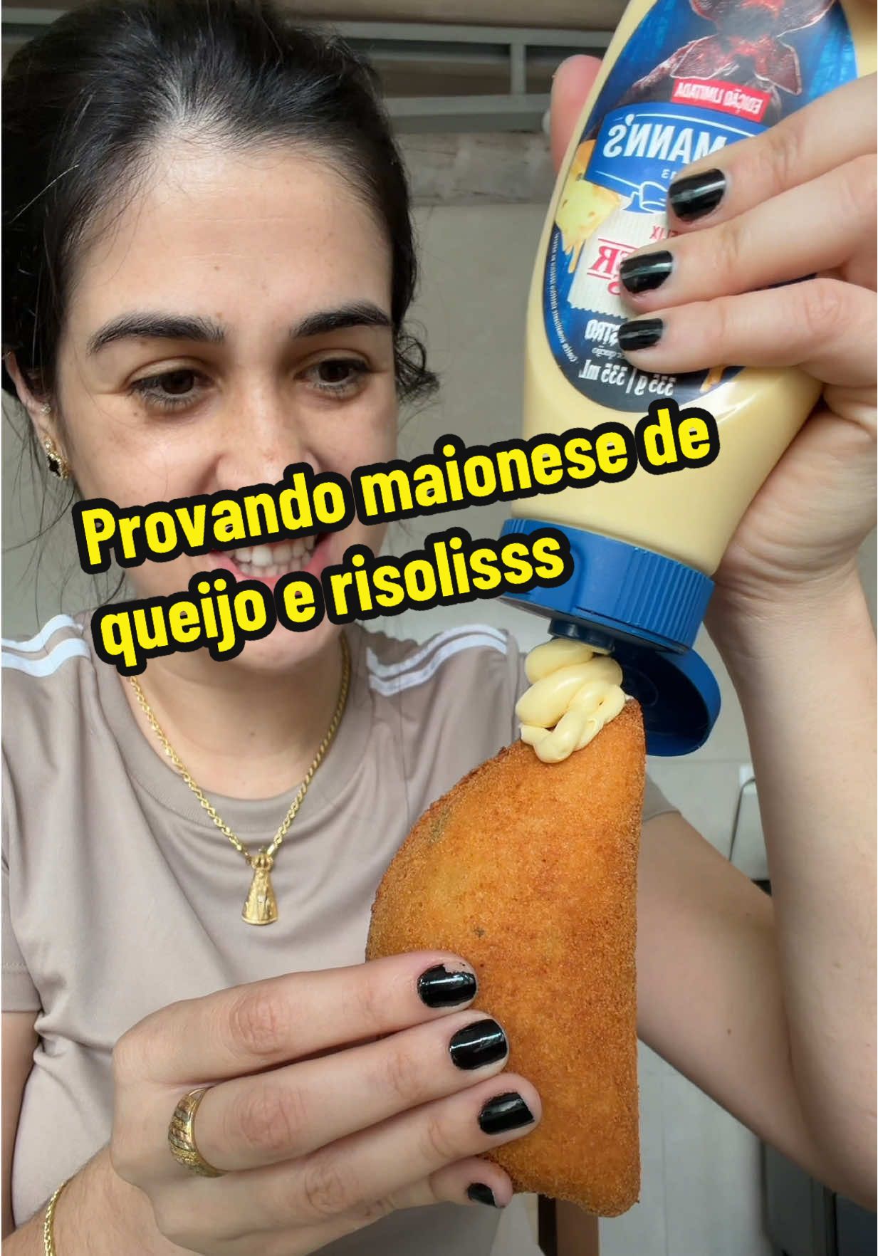 Quem ai gostou dela???  #comendo #comida #salgados #maionese #provando 
