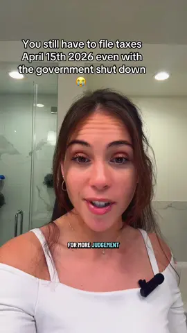 I’m so sorry to tell you the IRS is still going to expect you to file and pay your taxes by April 15th even with the government shutdown. I am just the messenger. #governmentshutdown2025 #irsupdate 