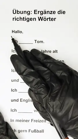 Übung: Ergänze die richtigen Wörter #deutschlernen #deutsch #lernen #german 