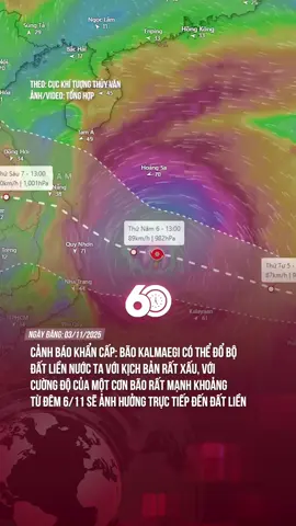 Tin cảnh báo về bão khẩn cấp !!!! #60giay #theanh28 #tiktoknews 