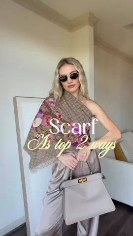 You’ll never look at your scarves the same again — 2 ways to wear them as a top 🤍