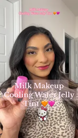 @milkmakeup Cooling Water Jelly Tint Lip + Cheek Blush Stain 💄🧡🩷  In the shade PHreeze ✨  #milkmakeup #coolingwaterjellytint #phreeze #lipstain #cheekstain 