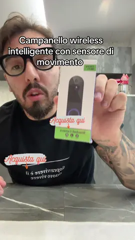 Con questo magnifico campanello con videocamera integrata puoi tenere d occhio tutto dal tuo telefonino con la sua app #Campanello #wifi #tiktokshop #tiktokshopblackfriday #OffertePerTe 