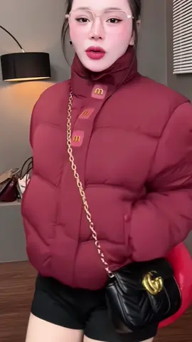 [Hot Trend] Ao Phao Nữ Hàn Quốc New 2025 Logo Chữ M Có dây rút Gấu Loại 1#aophaonu #aophaohanquoc #thoitrangnu #xuhuongtiktok 