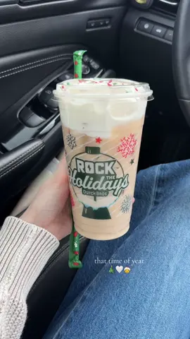 this drink order- iced chai with oat milk, vanilla and macadamia nut syrup, soft top, and christmas sprinkles! ❄️🎄 @Dutch Bros Coffee #holidaydrinks #christmas #dutchorder 