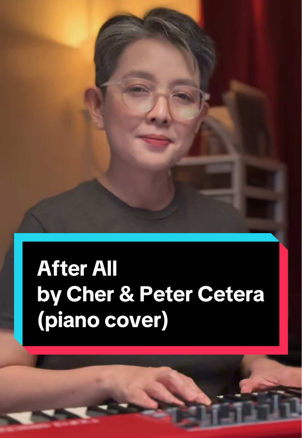 After All by Cher & Peter Cetera (piano cover) #abbyclutariomusic #pajamajam #duet #piano #fyp 