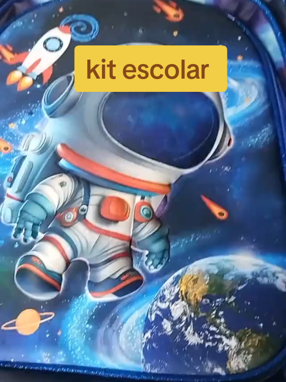 #KitEscolarInfantil #VoltaÀsAulas #BolsaInfantil #Lancheira3D #Estojo3D