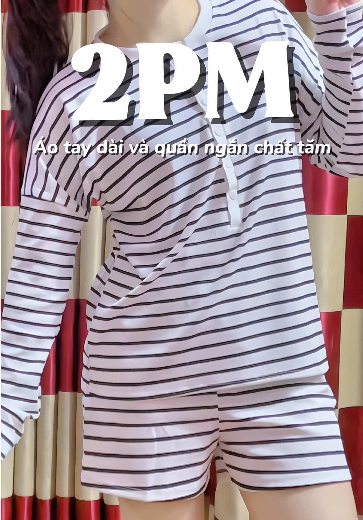 ✨ Bộ kẻ sọc nữ hot trend – xinh, mát, siêu tôn dáng!🥰 #2pm #quanaohottrend #xuhuong #quanaothun 