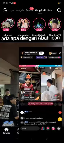 semoga baik baik saja dengan Abah ican dan sekeluarga 🤲@MANGAYEK6256 live @NanaNim21 @Abahican73 #mangayek6256 #abahican #masukberanda #fyppppppppppppppppppppppp 