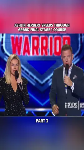 Ashlin Herbert speeds through Grand Final Stage 1 course #NinjaWarrior #NinjaWarriorAU #NinjaWarrior2021 #viral #fyp
