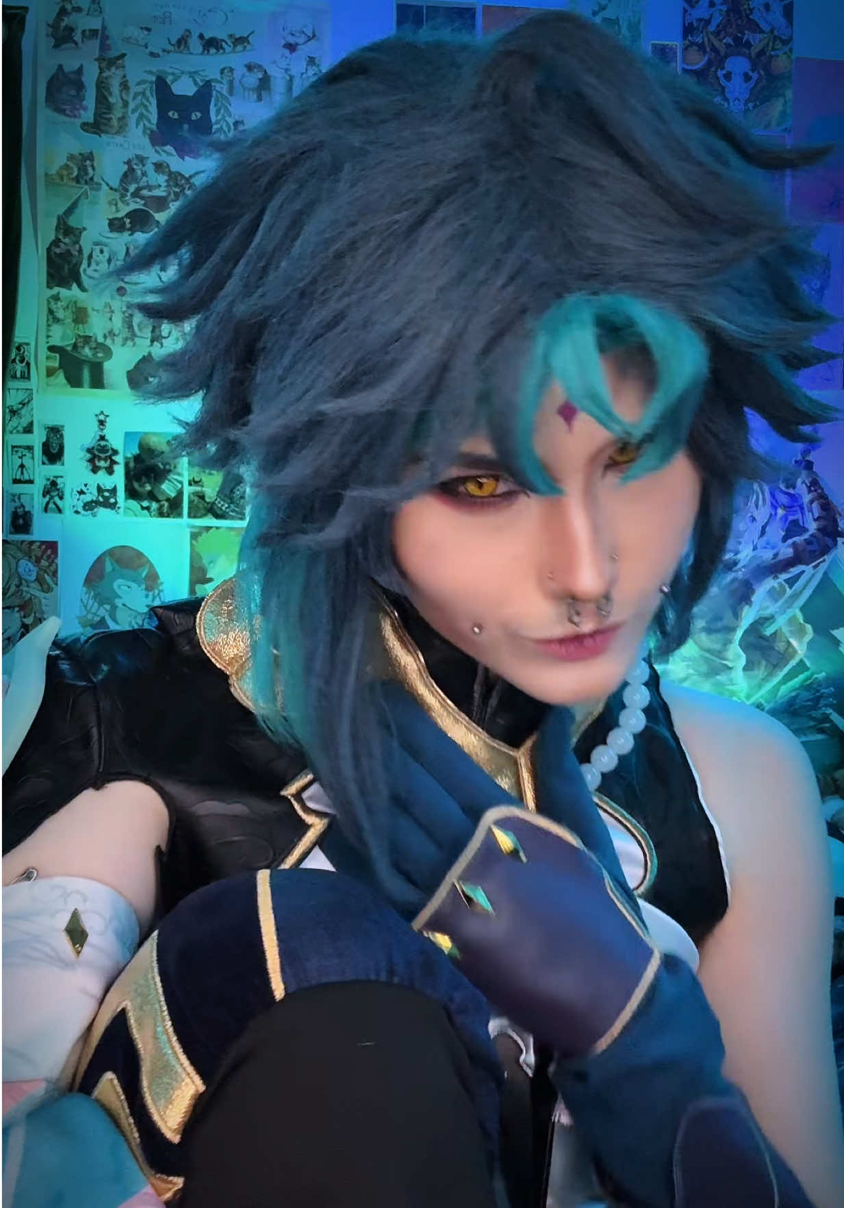 I AM YEARNING TO COS AGAIN, i dont even know where to start, i wanna try cos some non genshin to even out my drafts but alas i love genshin 😞😞  I POSTED SOME PICS FROM MCM OF FIZZ AND OZ IM SO HAPPY WITH THEM AHHHHHHH  #xiao #xiaogenshinimpact #GenshinImpact #liyue #adeptusxiao 