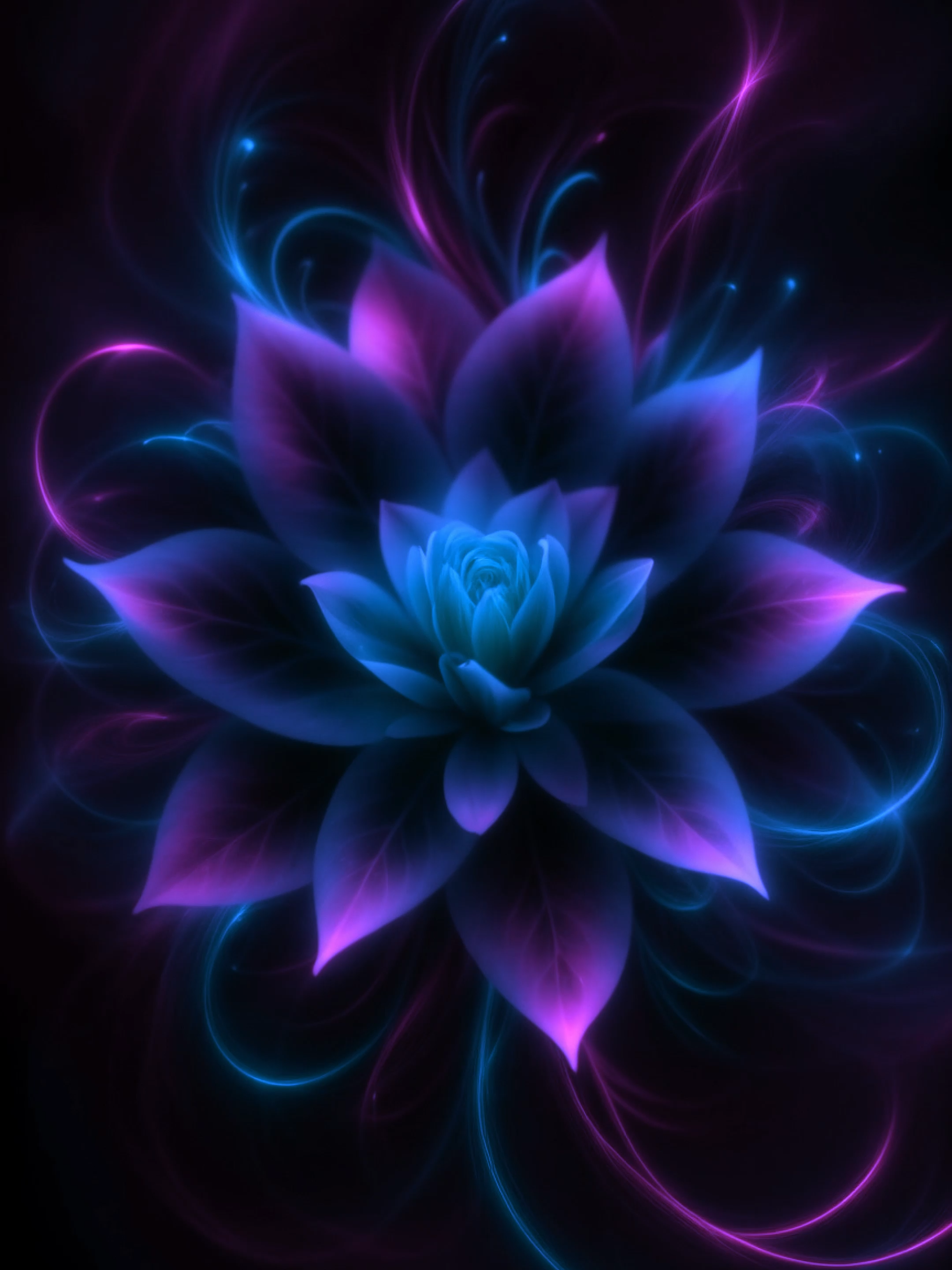 Live Wallpaper | Mystical Bloom #mysticalflower #livewallpaper #purpleaesthetic #floralart #blooming #aivideo #neondreams #wallpapervideo