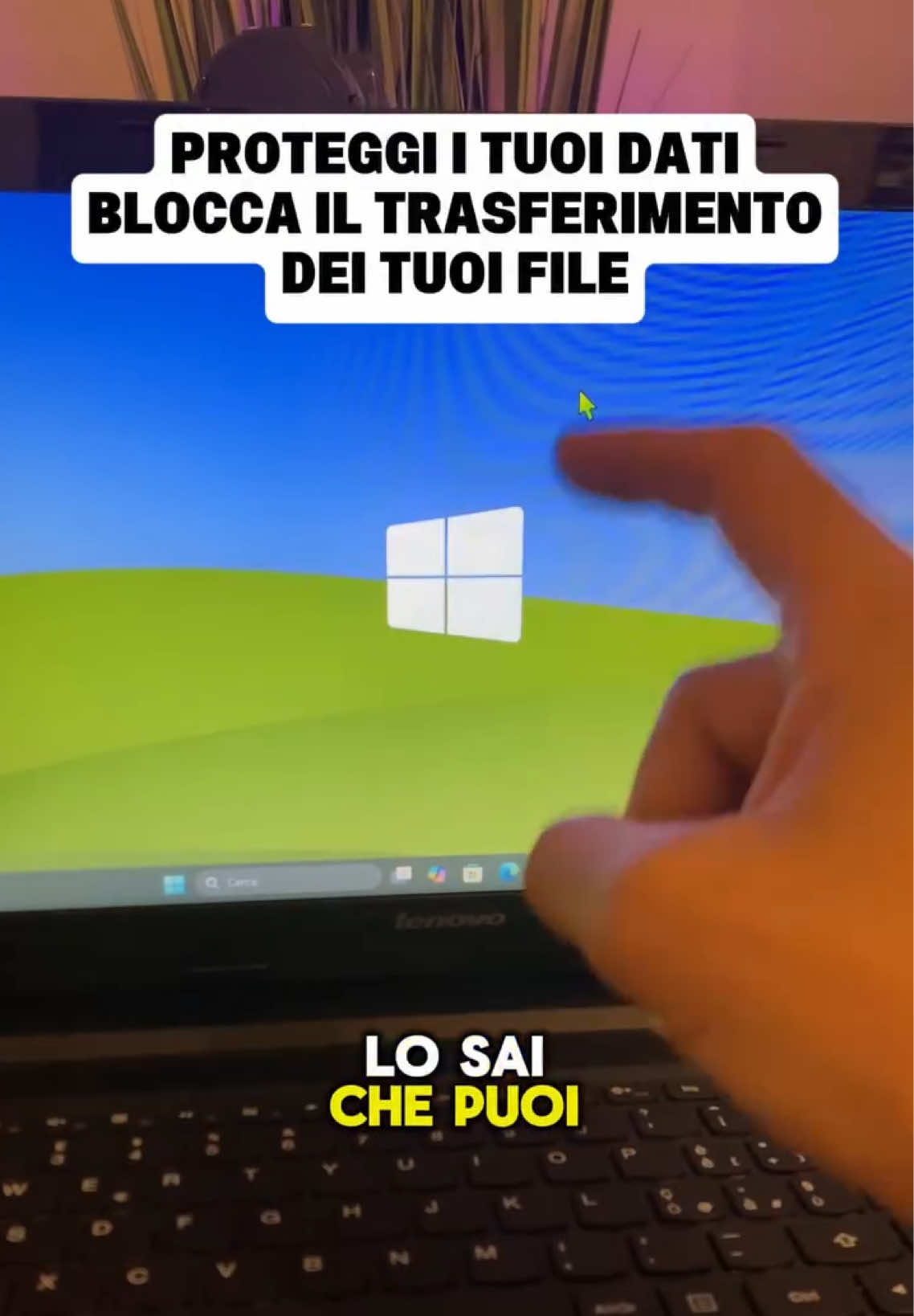 PROTEGGI I TUOI FILE BLOCCANDO IL TRASFERIMENTO DEI TUOI FILE #privacyplease #filetransfers #pcwindows #bloccafile Comando da inserire: