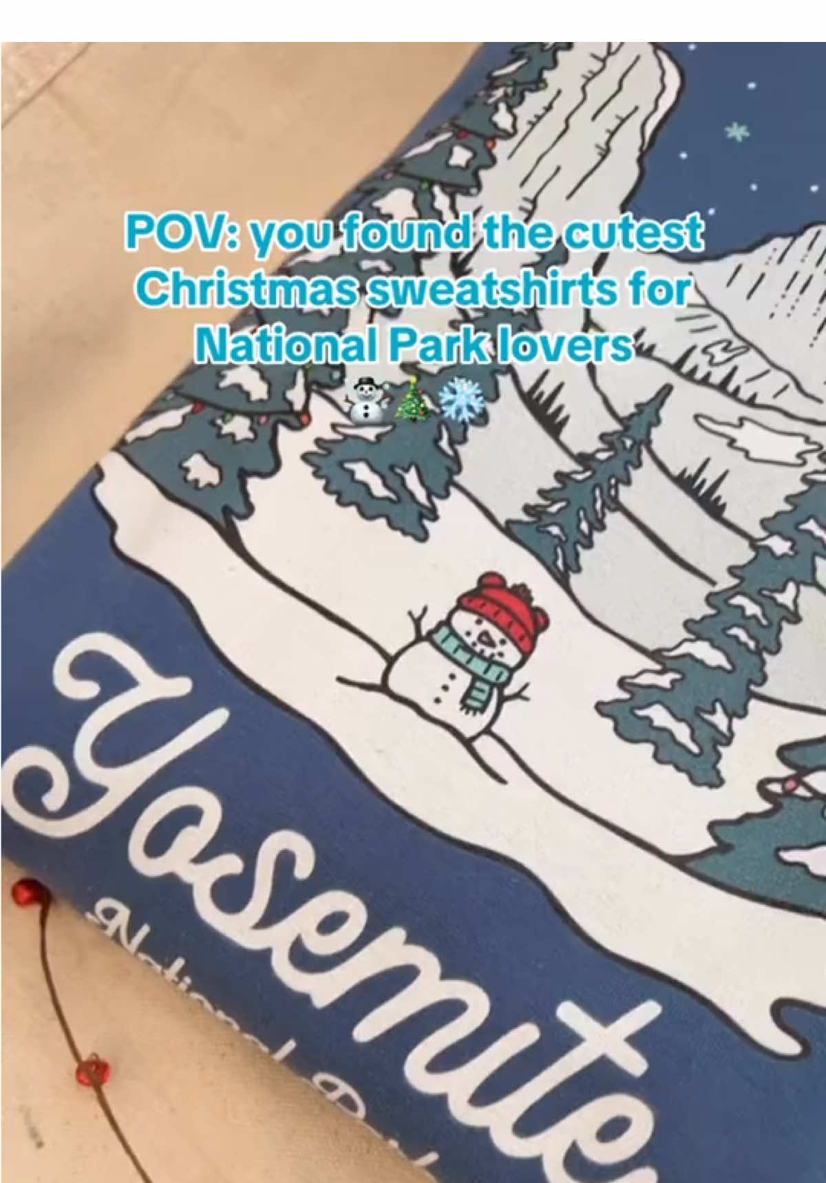 More winter national park designs in the works. Let me know what parks you wanna see! #artistsoftiktok #nationalpark #sweatshirt #christmas 