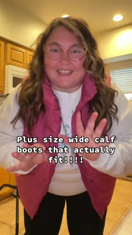 I am so obsessed with these plus size white calf boots! They actually fit my wide calves and they’re super comfortable! ##tiktokshopblackfriday##plussizefashion##plussizetiktok##widecalfboots