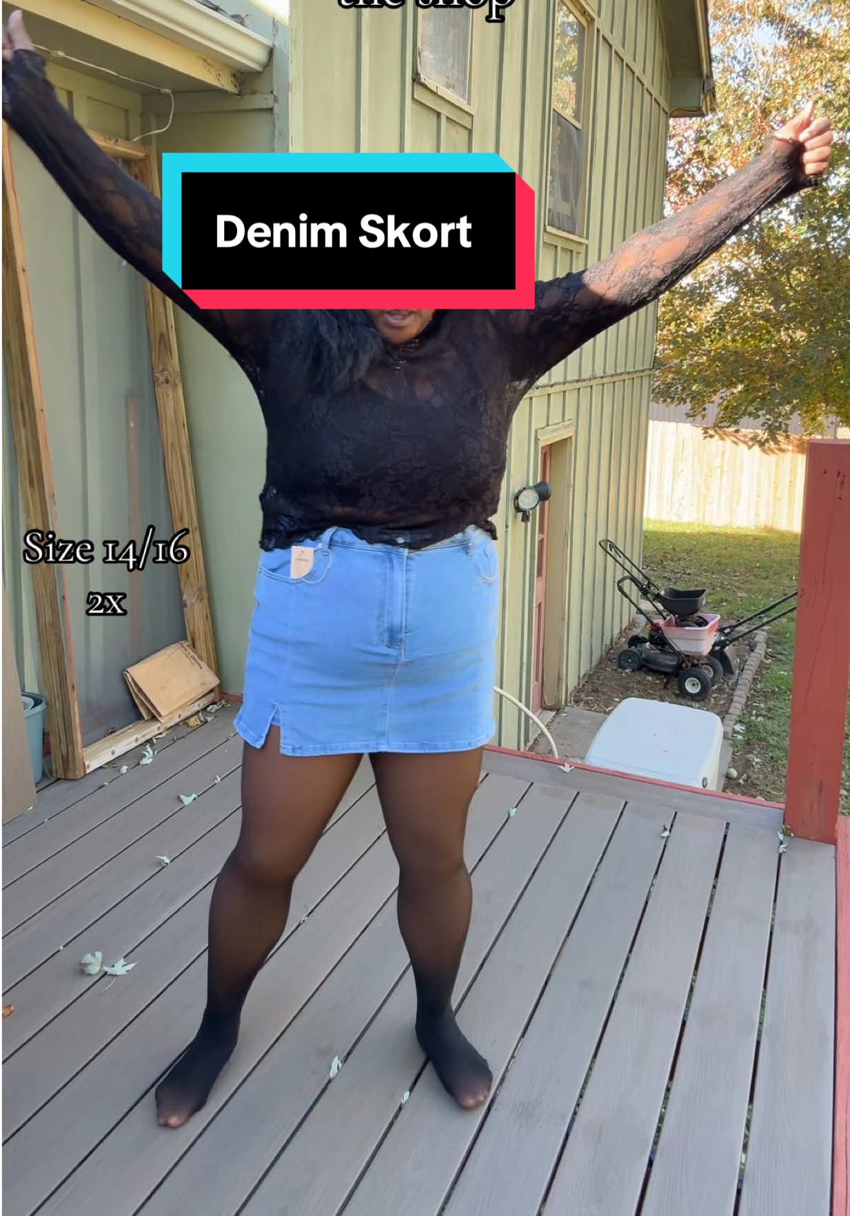 #skort #skortoutfit #denimyourway #denimskirt #denim 