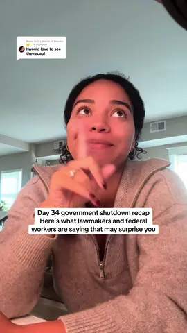 Replying to @D’s World of Wonder 🙃✨ day 34 of the government shutdown m From Capitol Hill to the federal workers missing paychecks. Some responses are more shocking than expected.