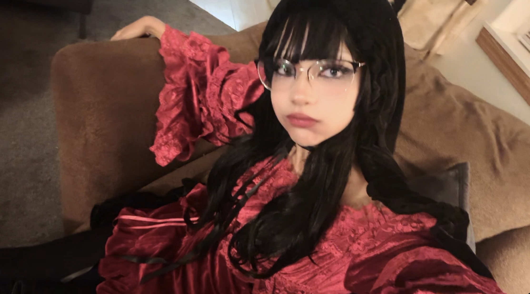 i got home and laid on my floor naked and ate 1lb of apple slices  #halloween #halloweekend #costume #cosplay 