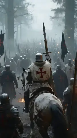 ⚔️ Hoy, la tierra recordará el paso del Temple. ⚔️ Today, the earth shall remember the march of the Temple. #templarios #medievaltiktok #templar #aianimation 