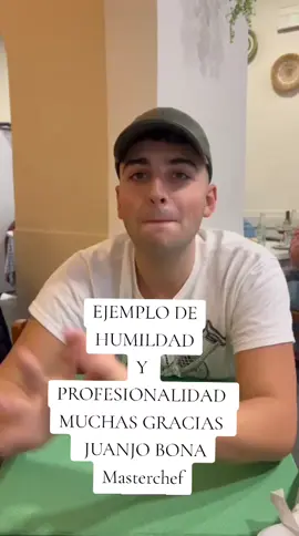 HOY JUANJO BONA HA HECHO MUY FELIZ A 2 SEGUIDORES SUYOS. MIL GRACIAS!!!!!  #juanjobona #masterchef #ganador #videoviral 