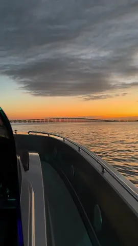 Miami sunsets #miami #boat #sunset #water #fyp 