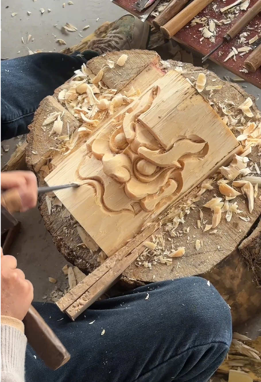 Wood working - Handmade mask ! #woodworking #woodwork #handmade #craft #woodcarving 