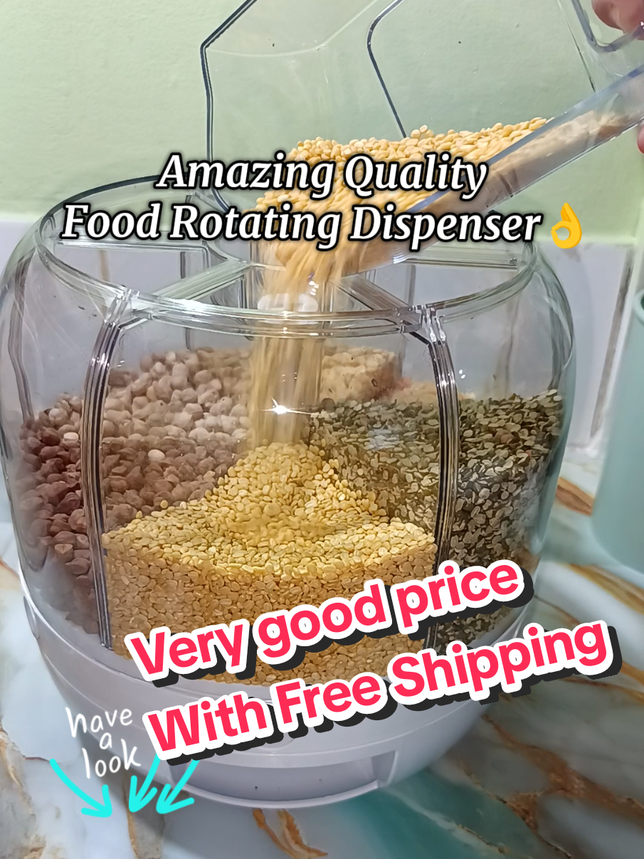 Amazing Quality Food  Rotating Dispenser👌#tiktokmademebuyit #KitchenHacks #kitchenstorage #fooddispenser #amazingproduct @Neat Living Essentials @shazi🇬🇧 @Anayauk🇬🇧 @miniclip @︎꧁☆❤️❀Ĝₒₒdℋǿῥĕ❀❤️☆꧂👀 