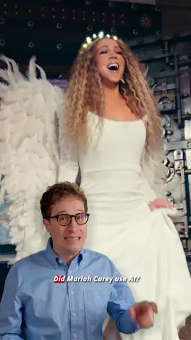 Did Mariah Carey use AI in her “It’s Time” video ? #christmas #mariahcarey #foryou #holidays #halloween 