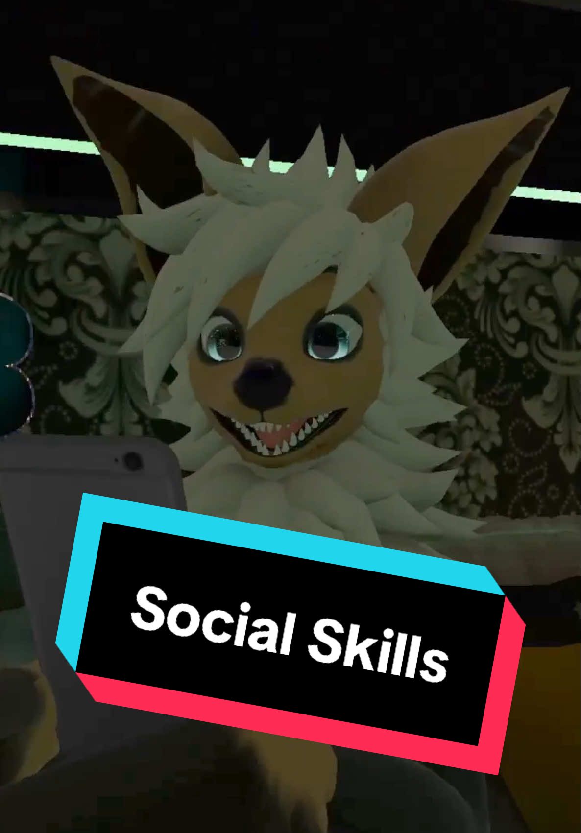 Nadiya isn’t good at texting, what with her being a magic user.  #furry #furryfandom #furriesoftiktok #vrchatfurry #vrchat 