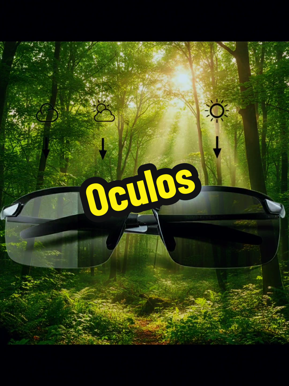 Oculos de Sol Camaleão Para o Dia e Noite!! 🛒💥 #TikTokShop1111BR #TikTokShopBlackFridayBR #comprasinteligentes  #achadinhos #promocao 