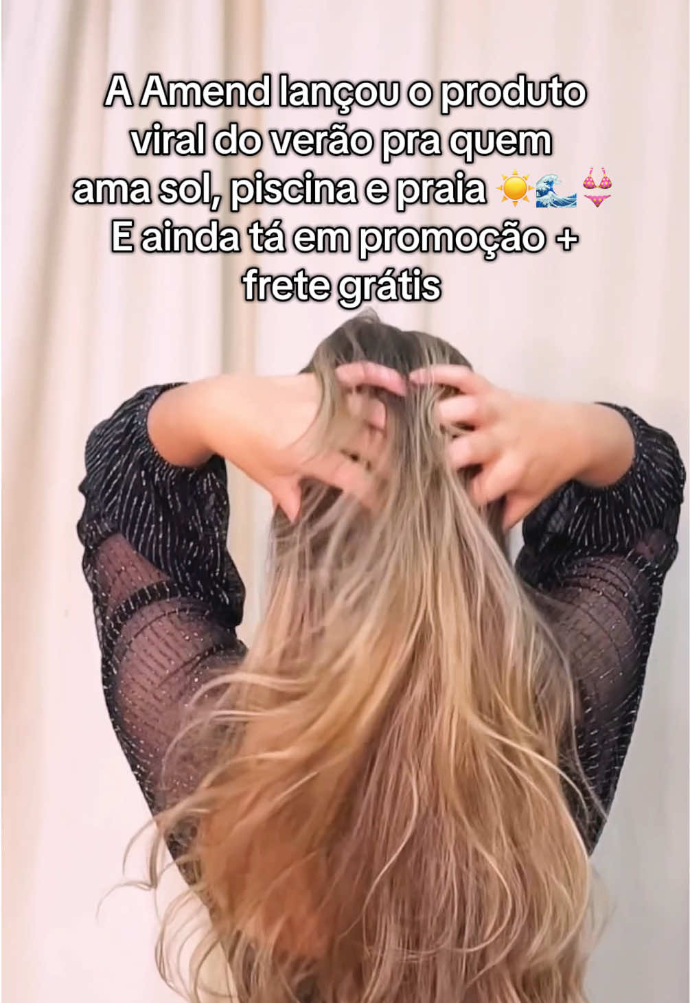 O verão tá chegando e @Amend Cosméticos lançou o melhor produto para proteger os seus cabelos do sol, piscina e praia! Aproveita que tá em promoção por tempo limitado! #amend #dicasdecabelo #praia #protetorsolar #promotiktokshop 